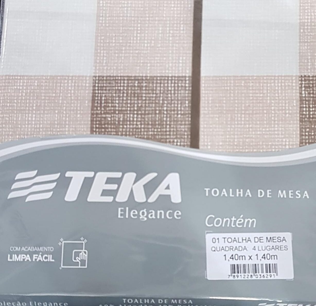Toalha de Mesa Teka Elegance – 140x140cm